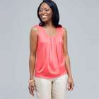 Sleeveless Pleated Top., , small