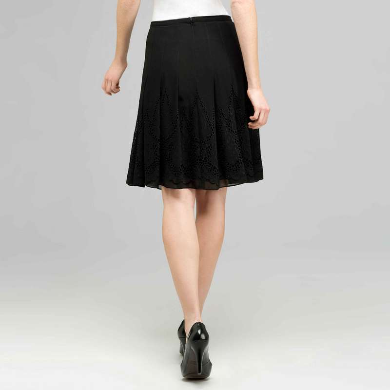 Pleated Skirt With Embroidery., , large