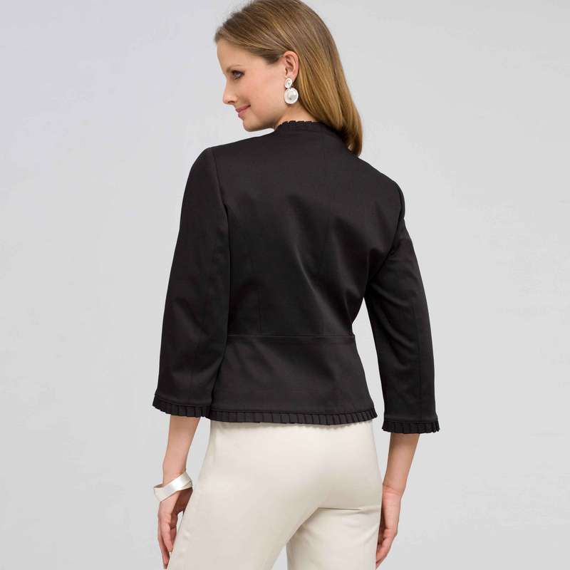 Ruffle Trim Jacket, , large