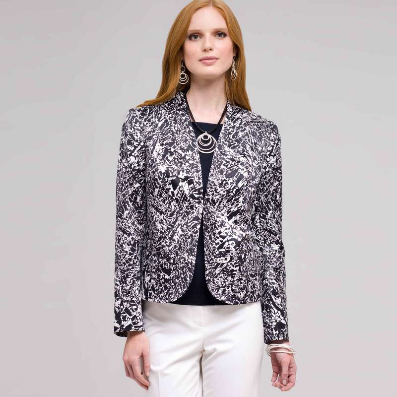 Flat Front Open Jacket