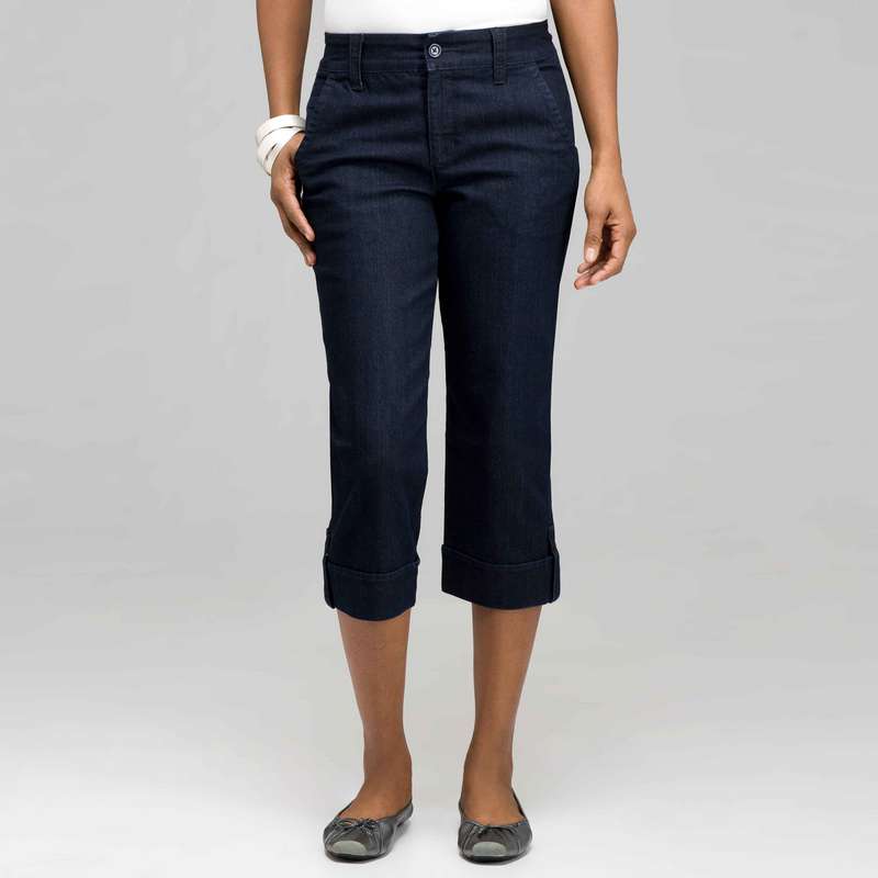 5 Pocket Cuffed Capri