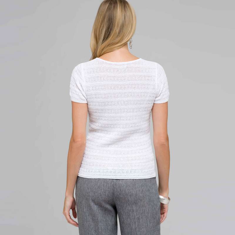 Scoop Neck Knit Top, , large