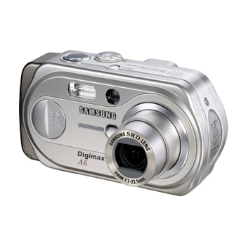 Samsung Digimax A6 - Digital camera - 6.0 Mpix - optical zoom: 3 x - supported memory: MMC, SD